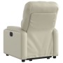 Sillón reclinable elevable cuero artificial color crema by , Armchairs - Ref: Foro24-3204773, Price: 278,60 €, Discount: %