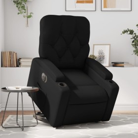 Sillón reclinable y elevable eléctrico cuero sintético negro by , Armchairs - Ref: Foro24-3204786, Price: 321,09 €, Discount: %