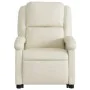 Sillón reclinable de masaje de pie cuero artificial color crema de , Sillones - Ref: Foro24-3204234, Precio: 297,08 €, Descue...