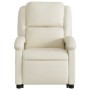Sillón reclinable de masaje de pie cuero artificial color crema by , Armchairs - Ref: Foro24-3204234, Price: 284,25 €, Discou...