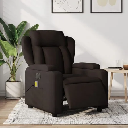 Elektrischer Massage-Fernsehsessel aus dunkelbraunem Stoff. von , Sessel - Ref: Foro24-3204475, Preis: 307,01 €, Rabatt: %