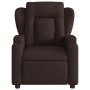 Sillón reclinable de masaje eléctrico tela marrón oscuro by , Armchairs - Ref: Foro24-3204475, Price: 300,90 €, Discount: %
