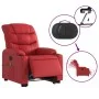 Sillón de majaje elevable eléctrico cuero artificial rojo by , Armchairs - Ref: Foro24-3206625, Price: 405,64 €, Discount: %