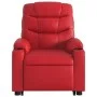 Sillón de majaje elevable eléctrico cuero artificial rojo by , Armchairs - Ref: Foro24-3206625, Price: 405,64 €, Discount: %
