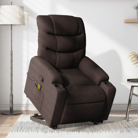 Verstellbarer Stoff-Fußmassagestuhl in dunkelbrauner Farbe. von , Sessel - Ref: Foro24-3206659, Preis: 327,04 €, Rabatt: %
