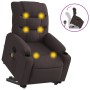 Verstellbarer Stoff-Fußmassagestuhl in dunkelbrauner Farbe. von , Sessel - Ref: Foro24-3206659, Preis: 327,04 €, Rabatt: %
