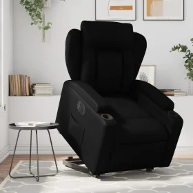 Sillón reclinable y elevable eléctrico cuero sintético negro de , Sillones - Ref: Foro24-3204558, Precio: 350,03 €, Descuento: %
