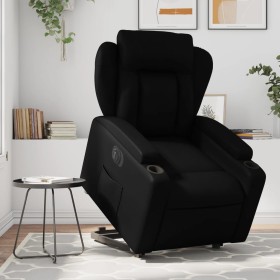 Sillón reclinable y elevable eléctrico cuero sintético negro by , Armchairs - Ref: Foro24-3204558, Price: 329,48 €, Discount: %