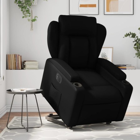Sillón reclinable y elevable eléctrico cuero sintético negro by , Armchairs - Ref: Foro24-3204558, Price: 329,48 €, Discount: %