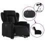Sillón reclinable y elevable eléctrico cuero sintético negro de , Sillones - Ref: Foro24-3204558, Precio: 350,03 €, Descuento: %