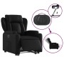 Sillón reclinable y elevable eléctrico cuero sintético negro by , Armchairs - Ref: Foro24-3204558, Price: 329,48 €, Discount: %