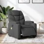 Sillón reclinable de masaje eléctrico tela gris oscuro de , Sillones - Ref: Foro24-3204585, Precio: 299,89 €, Descuento: %