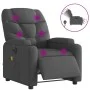 Sillón reclinable de masaje eléctrico tela gris oscuro de , Sillones - Ref: Foro24-3204585, Precio: 299,89 €, Descuento: %