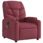 Sillón de masaje reclinable eléctrico tela rojo tinto by , Armchairs - Ref: Foro24-3204587, Price: 283,54 €, Discount: %