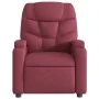 Sillón de masaje reclinable eléctrico tela rojo tinto by , Armchairs - Ref: Foro24-3204587, Price: 283,54 €, Discount: %