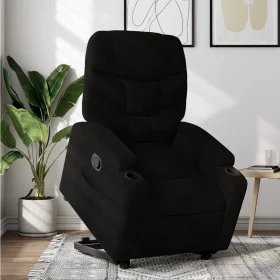 Sillón reclinable elevable tela negro by , Armchairs - Ref: Foro24-3204598, Price: 281,64 €, Discount: %
