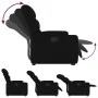 Sillón reclinable elevable tela negro by , Armchairs - Ref: Foro24-3204598, Price: 286,31 €, Discount: %