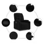 Sillón reclinable elevable tela negro by , Armchairs - Ref: Foro24-3204598, Price: 286,31 €, Discount: %