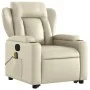 Sillón de masaje elevable eléctrico cuero sintético crema de , Sillones - Ref: Foro24-3204566, Precio: 393,84 €, Descuento: %