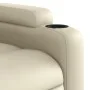 Sillón de masaje elevable eléctrico cuero sintético crema de , Sillones - Ref: Foro24-3204566, Precio: 393,84 €, Descuento: %