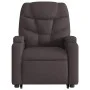 Sillón reclinable elevable tela marrón oscuro de , Sillones - Ref: Foro24-3204601, Precio: 281,76 €, Descuento: %