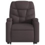 Sillón reclinable elevable tela marrón oscuro by , Armchairs - Ref: Foro24-3204601, Price: 264,29 €, Discount: %
