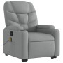 Leicht grauer Stoff-Fußmassagestuhl mit Liegefunktion. von , Sessel - Ref: Foro24-3204608, Preis: 282,78 €, Rabatt: %