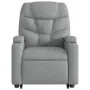 Sillón de masaje reclinable de pie de tela gris claro de , Sillones - Ref: Foro24-3204608, Precio: 297,41 €, Descuento: %