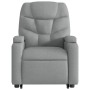 Sillón de masaje reclinable de pie de tela gris claro by , Armchairs - Ref: Foro24-3204608, Price: 282,78 €, Discount: %