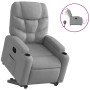 Sillón eléctrico reclinable elevable de tela gris claro by , Armchairs - Ref: Foro24-3204620, Price: 320,90 €, Discount: %