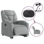Sillón eléctrico reclinable elevable de tela gris claro de , Sillones - Ref: Foro24-3204620, Precio: 337,40 €, Descuento: %