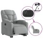 Sillón eléctrico reclinable elevable de tela gris claro by , Armchairs - Ref: Foro24-3204620, Price: 320,90 €, Discount: %
