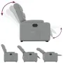 Sillón eléctrico reclinable elevable de tela gris claro de , Sillones - Ref: Foro24-3204620, Precio: 337,40 €, Descuento: %