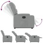 Sillón eléctrico reclinable elevable de tela gris claro by , Armchairs - Ref: Foro24-3204620, Price: 320,90 €, Discount: %
