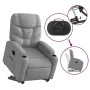 Sillón eléctrico reclinable elevable de tela gris claro de , Sillones - Ref: Foro24-3204620, Precio: 337,40 €, Descuento: %