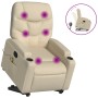 Silla de masaje reclinable de pie de tela color crema by , Armchairs - Ref: Foro24-3204617, Price: 304,42 €, Discount: %