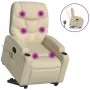 Silla de masaje reclinable de pie de tela color crema by , Armchairs - Ref: Foro24-3204617, Price: 319,75 €, Discount: %