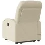 Silla de masaje reclinable de pie de tela color crema by , Armchairs - Ref: Foro24-3204617, Price: 319,75 €, Discount: %