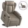 Sillón elevable eléctrico cuero artificial capuchino by , Armchairs - Ref: Foro24-3204564, Price: 364,54 €, Discount: %