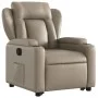 Sillón elevable eléctrico cuero artificial capuchino by , Armchairs - Ref: Foro24-3204564, Price: 364,54 €, Discount: %