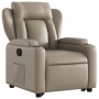 Sillón elevable eléctrico cuero artificial capuchino by , Armchairs - Ref: Foro24-3204564, Price: 341,21 €, Discount: %