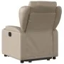 Sillón elevable eléctrico cuero artificial capuchino by , Armchairs - Ref: Foro24-3204564, Price: 364,54 €, Discount: %