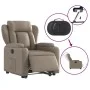 Sillón elevable eléctrico cuero artificial capuchino by , Armchairs - Ref: Foro24-3204564, Price: 364,54 €, Discount: %