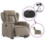Sillón elevable eléctrico cuero artificial capuchino by , Armchairs - Ref: Foro24-3204564, Price: 341,21 €, Discount: %