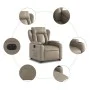 Sillón elevable eléctrico cuero artificial capuchino by , Armchairs - Ref: Foro24-3204564, Price: 364,54 €, Discount: %