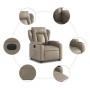 Sillón elevable eléctrico cuero artificial capuchino by , Armchairs - Ref: Foro24-3204564, Price: 341,21 €, Discount: %