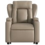 Sillón elevable eléctrico cuero artificial capuchino by , Armchairs - Ref: Foro24-3204564, Price: 341,21 €, Discount: %