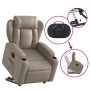 Sillón elevable eléctrico cuero artificial capuchino by , Armchairs - Ref: Foro24-3204564, Price: 341,21 €, Discount: %