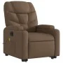 Sillón de masaje eléctrico reclinable elevable tela marrón by , Armchairs - Ref: Foro24-3204636, Price: 348,01 €, Discount: %