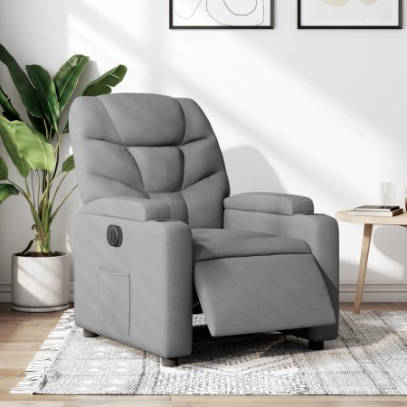 Elektrischer Relaxsessel aus hellem grauen Stoff. von , Sessel - Ref: Foro24-3204572, Preis: 252,58 €, Rabatt: %